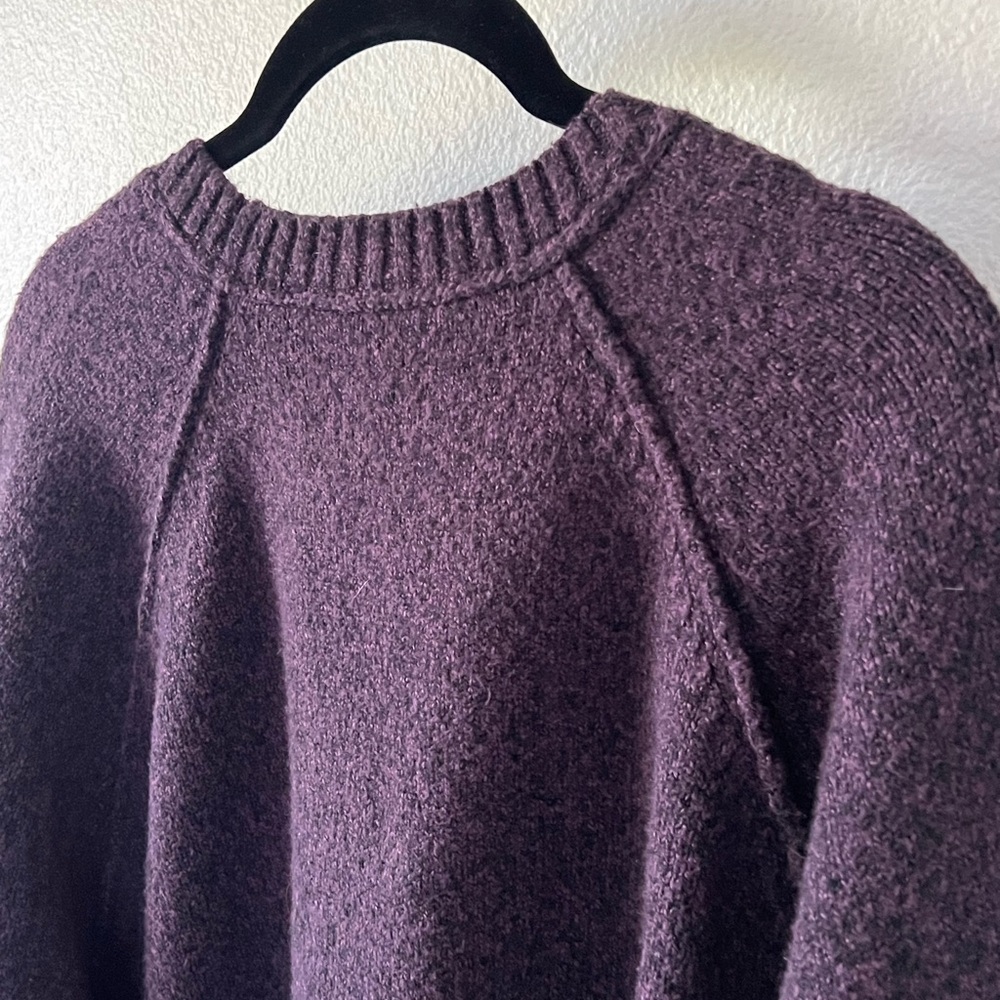 Abercrombie & Fitch Plum Purple Raglan Sleeve Classic Sweater Size XXL - Picture 5 of 10